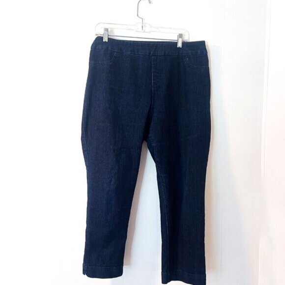 SOFT SURROUNDINGS PULL ON SKINNY CROP JEAN Large - Picture 4 of 14